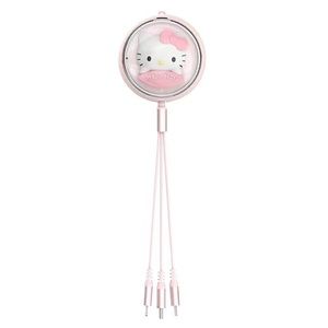 Hello Kitty 3-In-1 Type-C/Micro/Lightening Data Charging Cables